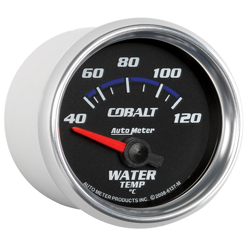 Load image into Gallery viewer, Autometer Cobalt 52mm Short Sweep Electronic 40-120 Deg C Water Temprature Gauge

