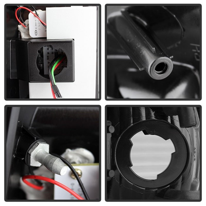 Load image into Gallery viewer, Spyder Ford F150 side 97-03/F250 Super Duty 99-07 LED Tail Lights Blk Smke ALT-YD-FF15097-LED-BSM
