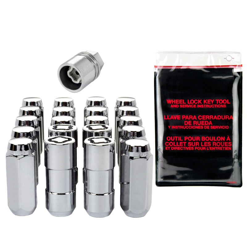 Load image into Gallery viewer, McGard 5 Lug Hex Install Kit w/Locks (Cone Seat Nut) M14X2.0 / 13/16 Hex / 2.25in. Length - Chrome
