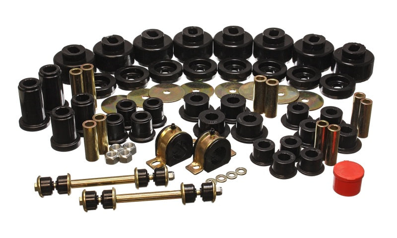 Load image into Gallery viewer, Energy Suspension 01-06 Chevy Silverado 4WD Black Hyper-flex Master Bushing Set
