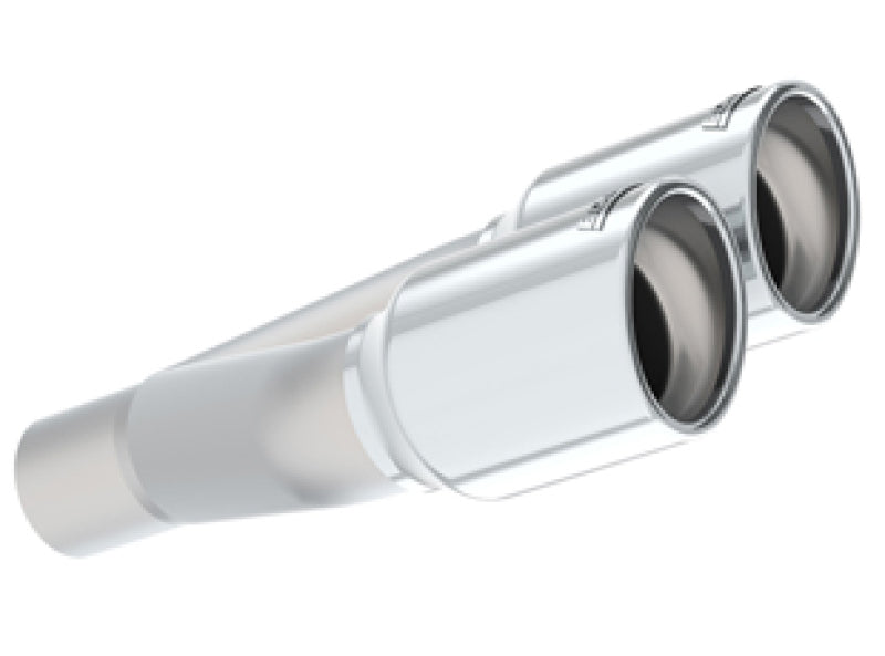 Load image into Gallery viewer, Borla Universal Polished Tip Dual Round Rolled Angle-Cut (inlet 2in. Outlet 3in) *NO Returns*
