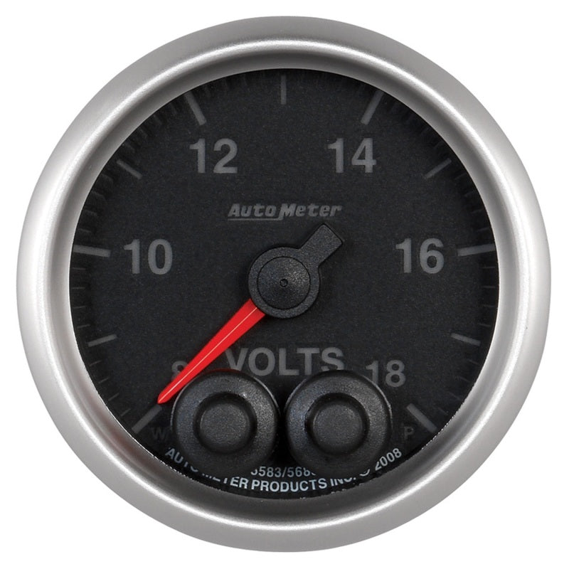 Load image into Gallery viewer, Autometer Elite 52.4mm Peak &amp; Warn w/ Electronic Control 8-18 Volt Voltmeter
