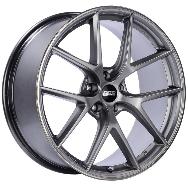 Load image into Gallery viewer, BBS CI-R 19x9 5x120 ET44 Platinum Satin Rim Protector Wheel -82mm PFS/Clip Required
