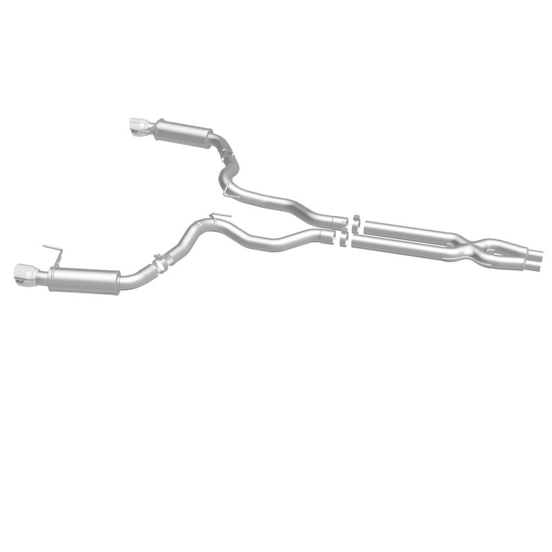 Load image into Gallery viewer, MagnaFlow Cat Back, SS, 3in, Competition, Dual Split Polished 4.5in Tips 2015 Ford Mustang GT V8 5.0
