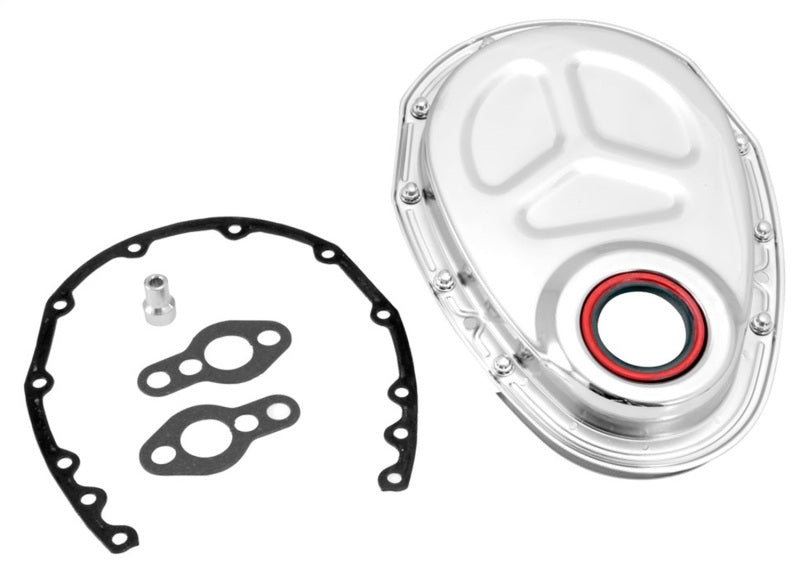 Load image into Gallery viewer, Spectre SB Chevrolet Timing Cover (Incl. Pre-Installed Seal/Gaskets/Bolts) - Chrome
