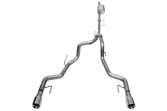 Corsa 2021-2025 Ford F-150 SuperCrew/5.5ft Bed 3.5L V6 Sport Cat-Back Dual Rear Exit-Polished