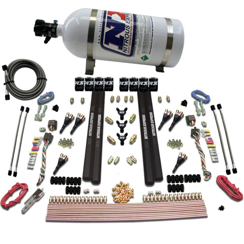 Load image into Gallery viewer, Nitrous Express 6 Cyl SX2 Dual Stage Nozzle Nitrous Kit w/10lb Bottle
