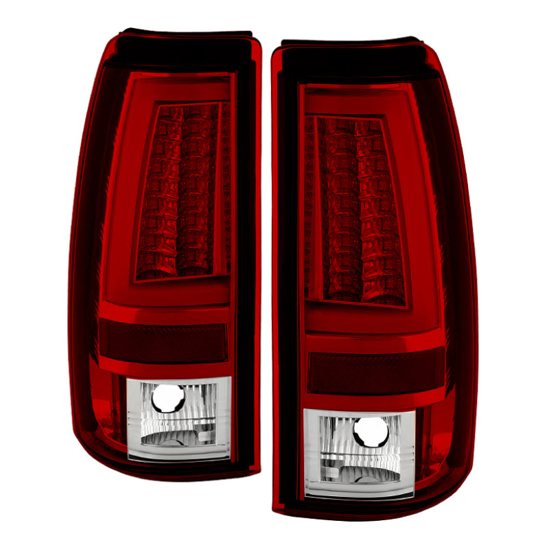 Load image into Gallery viewer, Spyder Chevy Silverado 1500/2500 03-06 Version 2 LED Tail Lights - Red Clear ALT-YD-CS03V2-LED-RC
