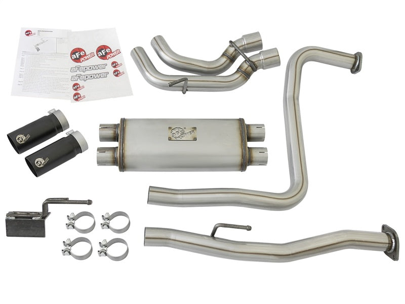 Load image into Gallery viewer, aFe Rebel Series 3in 409 SS Cat-Back Exhaust w/ Black Tips 04-15 Nissan Titan V8 5.6L

