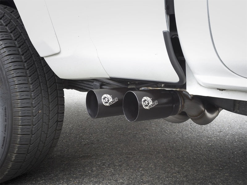 Load image into Gallery viewer, aFe Rebel Exhausts Cat-Back SS 16 Toyota Tacoma V6-3.5L w/ Black Tips
