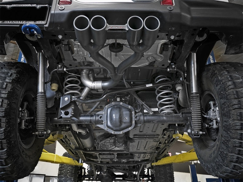 Load image into Gallery viewer, aFe Rebel Series 2.5in. 304 SS C/B Exhaust System 2018 Jeep Wrangler (JL) V6-3.6L - Black Tip
