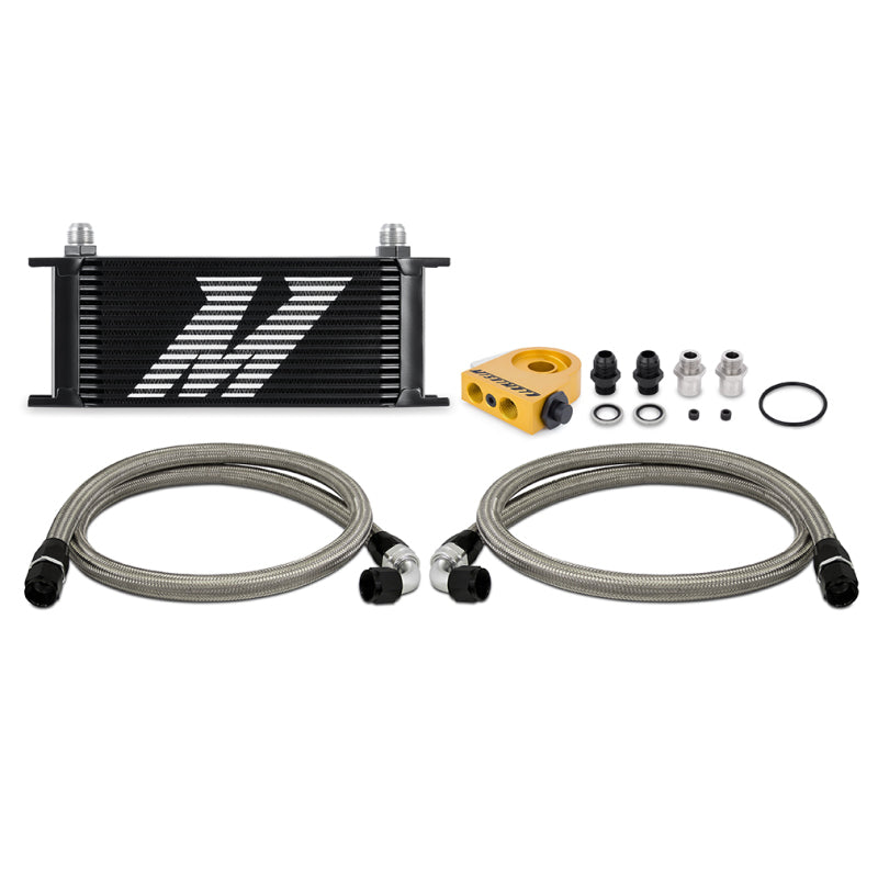 Load image into Gallery viewer, Mishimoto Universal Thermostatic Oil Cooler Kit 16-Row Black
