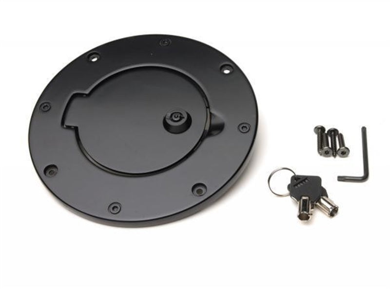 Load image into Gallery viewer, Rampage 2007-2018 Jeep Wrangler(JK) Billet Style Gas Cover - Black
