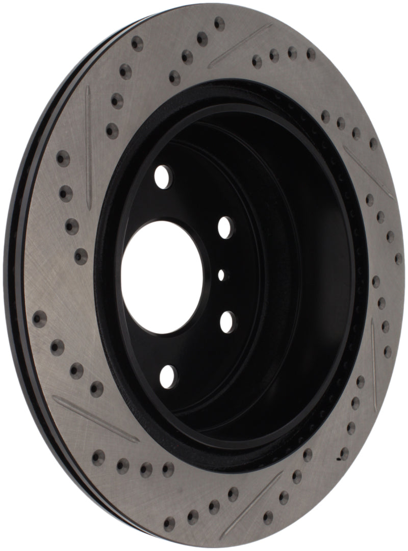 Load image into Gallery viewer, StopTech 05-10 GMC Sierra (w/ Rear Drum) / 07-09 GMC Yukon Rear Right Slotted &amp; Drilled Rotor
