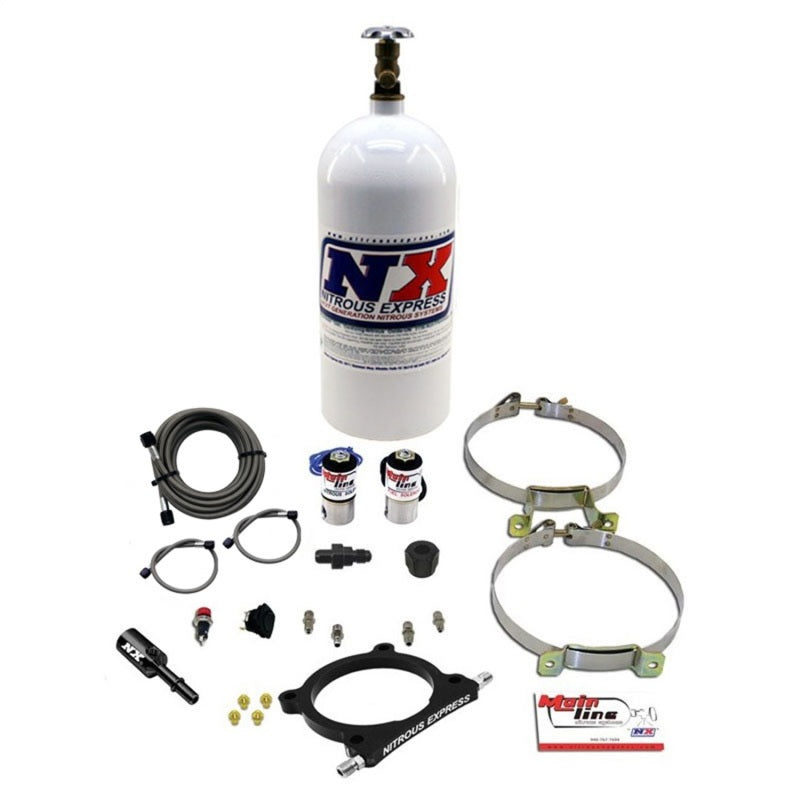 Load image into Gallery viewer, Nitrous Express 11-17 Ford Mustang GT Coyote 5.0L Mainline EFI Nitrous Plate Kit w/10lb Bottle
