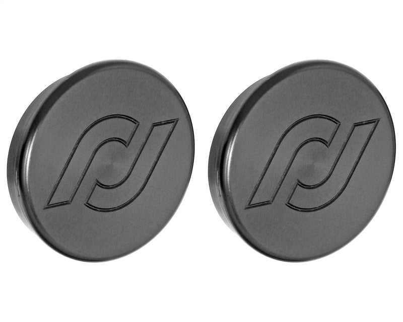 Load image into Gallery viewer, RockJock JL/JT Frame Rail Plugs Frame Behind Front Axle Centerline CNC Machined Black Delrin
