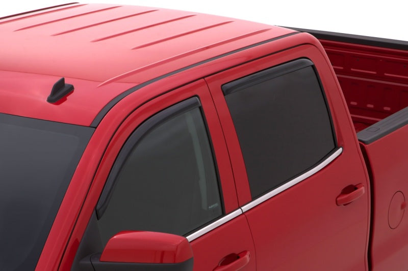 Load image into Gallery viewer, AVS 15-18 Chevy Silverado 2500 Crew Cab Ventvisor Front &amp; Rear Window Deflectors 4pc - Smoke
