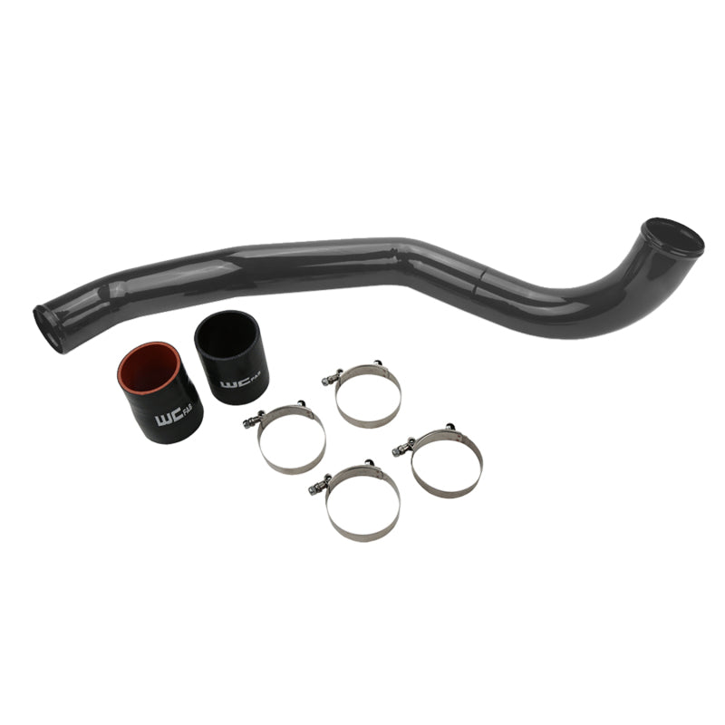 Load image into Gallery viewer, Wehrli 17-19 Chevrolet 6.6L L5P Duramax Driver Side 3in Intercooler Pipe - Gloss Black
