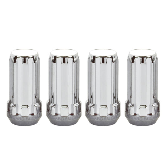 McGard SplineDrive Lug Nut (Cone Seat) M14X1.5 / 1.935in. Length (4-Pack) - Chrome (Req. Tool)