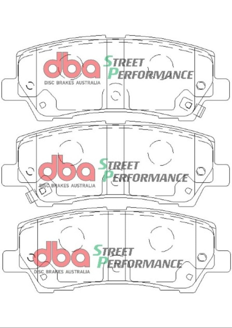 Load image into Gallery viewer, DBA 15-19 Ford Mustang GT (w/Performance Package/380mm Front Rotor) SP Performance Rear Brake Pads
