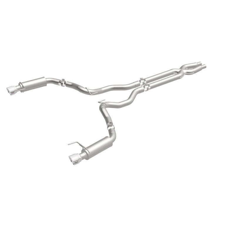 Load image into Gallery viewer, MagnaFlow Cat Back, SS, 3in, Competition, Dual Split Polished 4.5in Tips 2015 Ford Mustang GT V8 5.0
