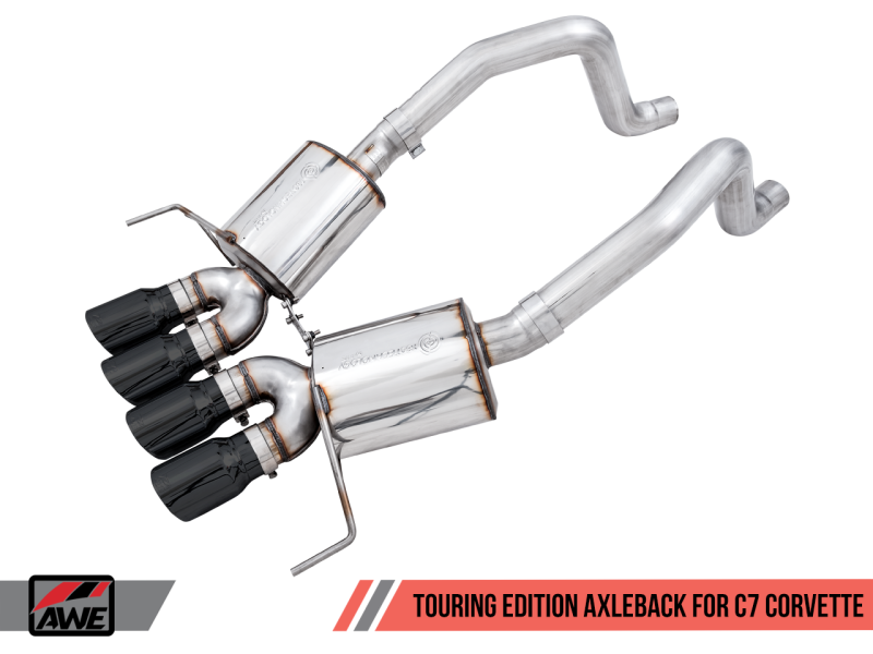 Load image into Gallery viewer, AWE Tuning 14-19 Chevy Corvette C7 Z06/ZR1 Touring Edition Axle-Back Exhaust w/Black Tips
