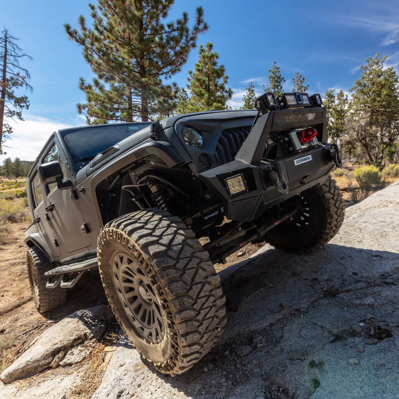 Load image into Gallery viewer, Go Rhino 07-20 Jeep Wrangler JL/JLU/JK/JKU/Gladiator JT Trailline Front Stubby Bumper
