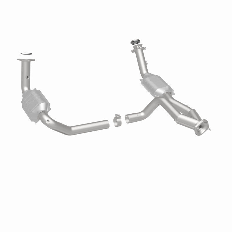 Load image into Gallery viewer, MagnaFlow Conv DF 02-06 Cadillac Escalade / 02-06 Chevy Avalanche 5.3L Dual Conv Y-Pipe Assembly 2WD
