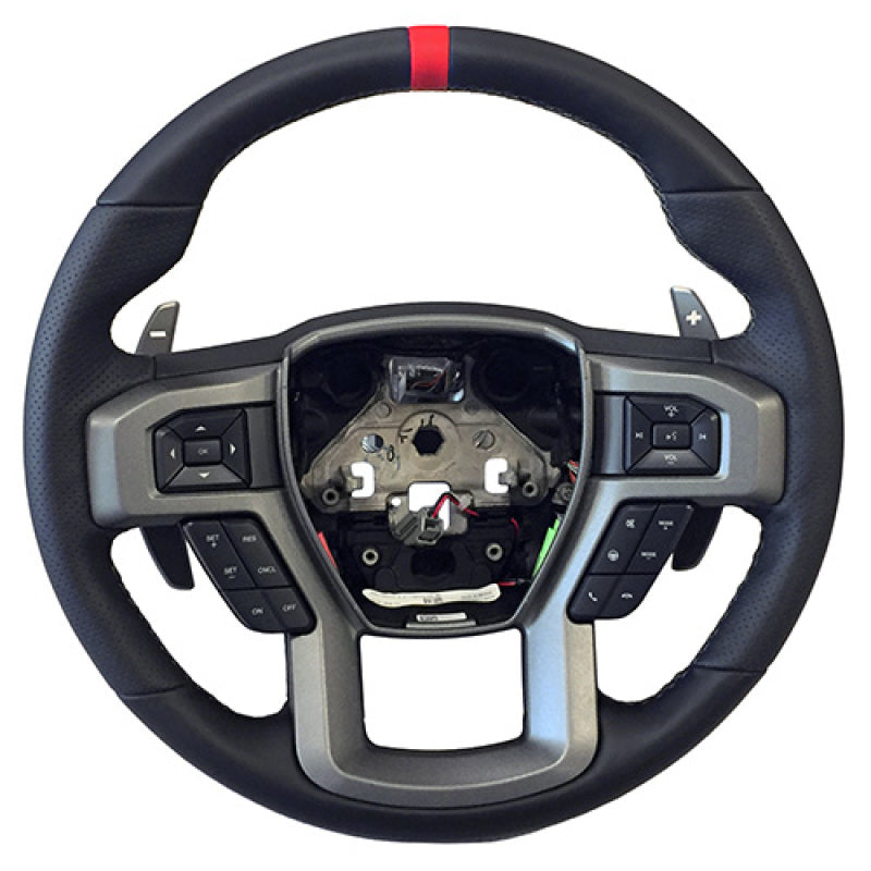 Load image into Gallery viewer, Ford Racing 15-18 F-150 Raptor Performance Steering Wheel Kit - Red Sightline
