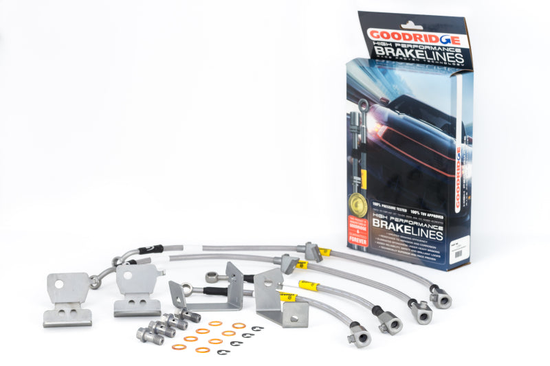 Load image into Gallery viewer, Goodridge 05-14 Ford Mustang (w/ABS) Stainless Steel Brake Line Kit
