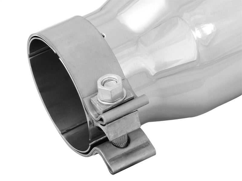 Load image into Gallery viewer, aFe MACH Force-Xp 3in Inlet x 4in Outlet x 9in Length 304 Stainless Steel Exhaust Tip Polished
