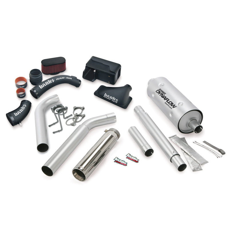 Load image into Gallery viewer, Banks Power 16-17 Ford 6.8L MH-A Stinger Bundle - SS Single Exhaust Left Exit w/ Chrome Tip
