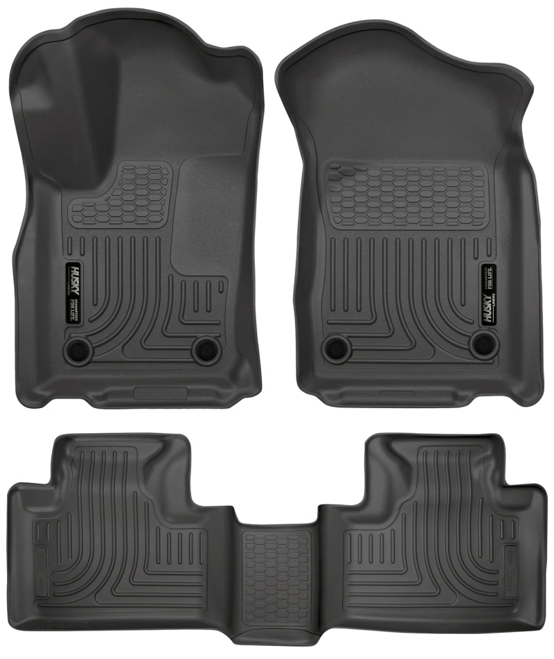 Load image into Gallery viewer, Husky Liners 16-22 Dodge Durango Weatherbeater Black Front &amp; 2nd Seat Floor Liners

