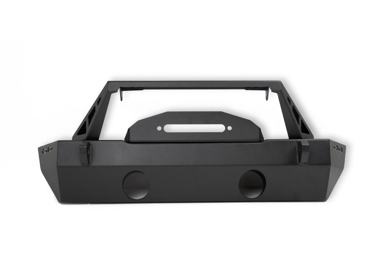 Load image into Gallery viewer, DV8 Offroad 07-23 Jeep Wrangler/Gladiator JT/JK/JL FS-25 Stubby Front Bumper w/Plated Bull Bar
