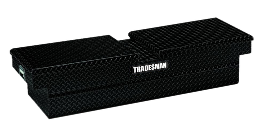 Tradesman Aluminum Gull Wing Cross Bed Truck Tool Box (70in.) - Black