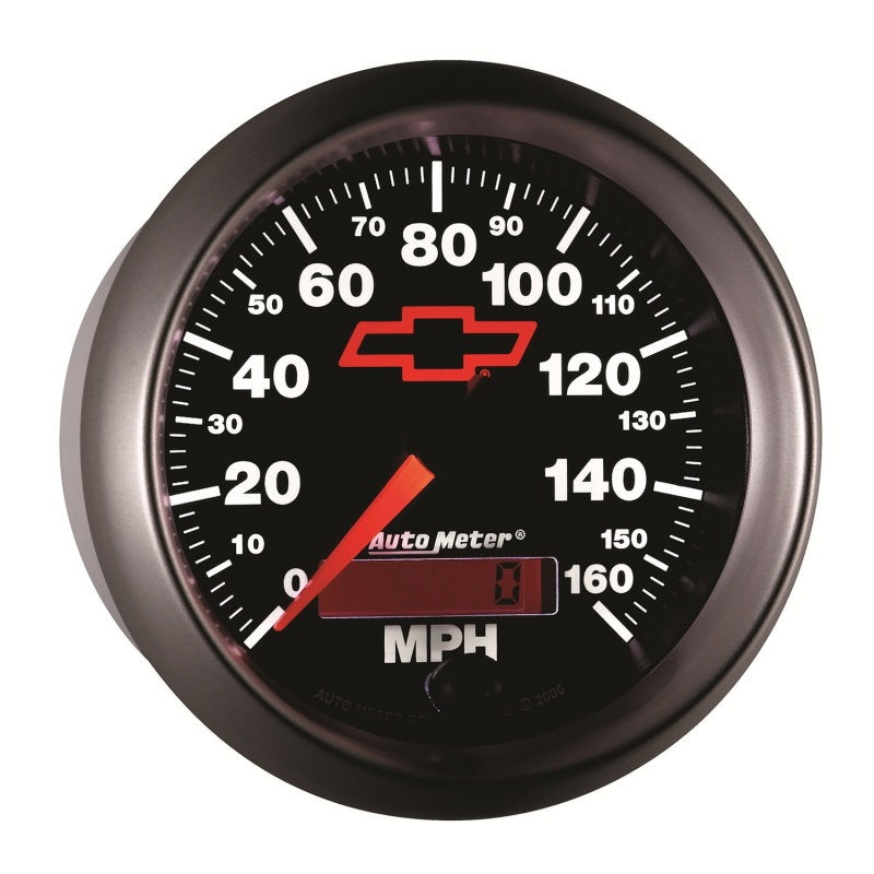 Load image into Gallery viewer, Autometer Speedometer 3-3/8in, 0-160 MPH, Elec. Programmable - Bowtie Black
