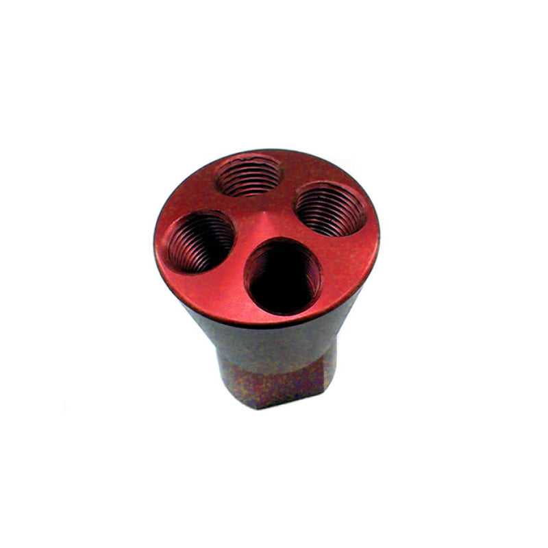 Load image into Gallery viewer, Nitrous Express 4 Port Showerhead Distribution Block - Red
