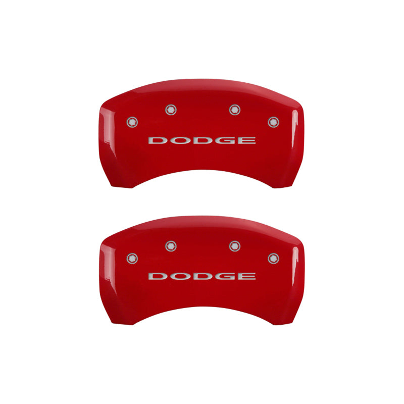 Load image into Gallery viewer, MGP 4 Caliper Covers Engraved Front &amp; Rear With out stripes/Dodge Yellow finish black ch

