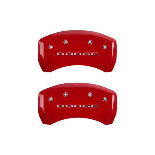 MGP 4 Caliper Covers Engraved Front & Rear With out stripes/Dodge Yellow finish black ch