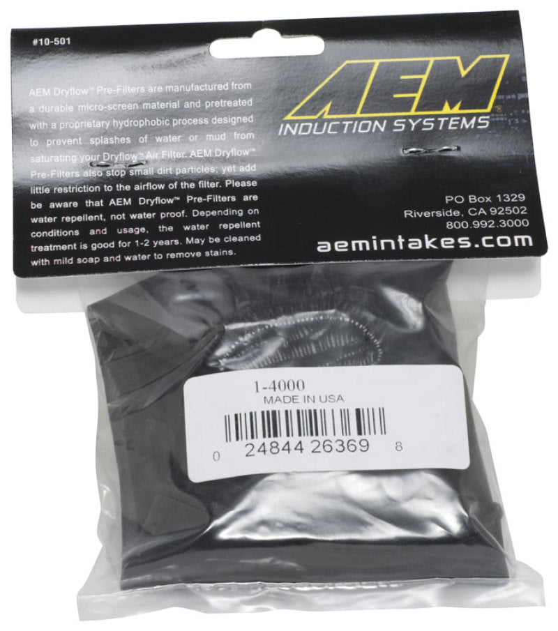 Load image into Gallery viewer, AEM Air Filter Wrap 6 in Base 5 1/4 in Top 5 in Tall
