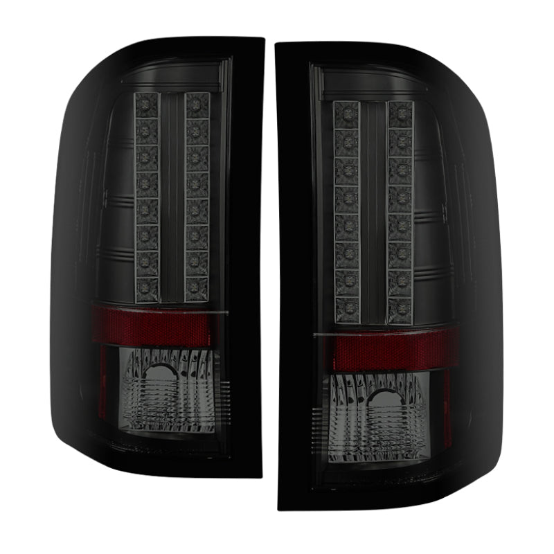 Load image into Gallery viewer, Spyder Chevy Silverado 07-13 LED Tail Lights Blk Smke ALT-YD-CS07-LED-BSM
