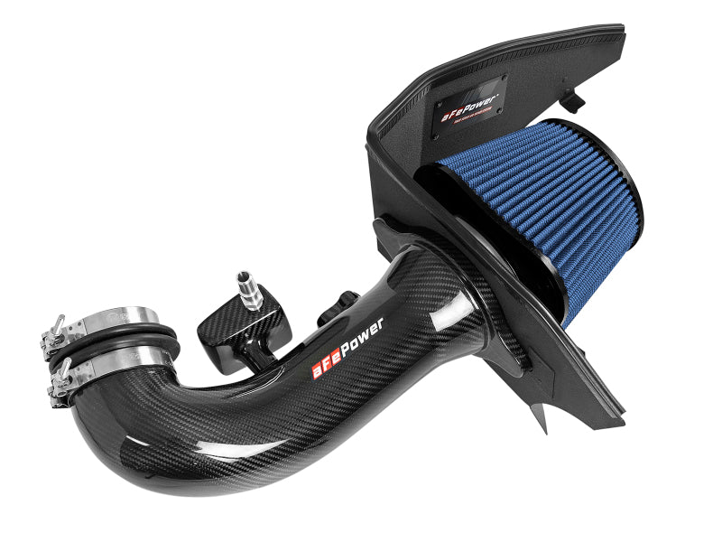 Load image into Gallery viewer, aFe 19-20 GM Trucks 5.3L/6.2L Track Series Carbon Fiber Cold Air Intake System With Pro 5R Filters
