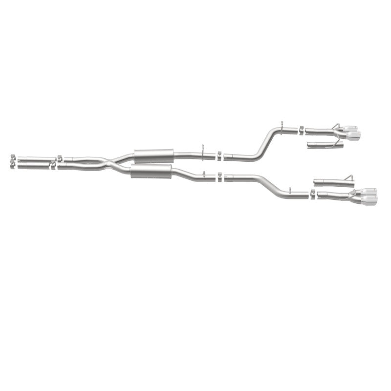 Load image into Gallery viewer, MagnaFlow Cat-Back, SS, 2.5in, Quad Split Rear 3.5in Tip 2015 Dodge Challenger 3.6L V6
