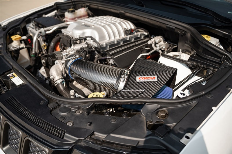 Load image into Gallery viewer, Corsa 20-25 Dodge Durango SRT Hellcat Carbon Fiber Air Intake w/ MaxFlow 5 Oil Filter
