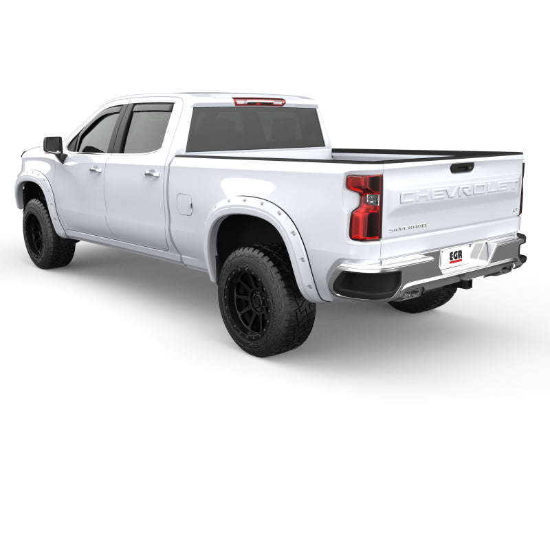 Load image into Gallery viewer, EGR 19-22 Chevrolet Silverado 1500 Summit White Traditional Bolt-On Look Fender Flares Set Of 4
