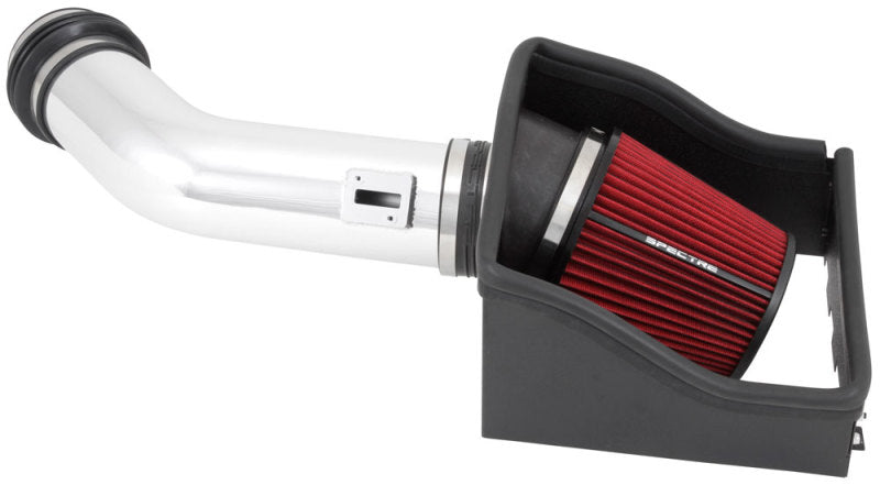 Load image into Gallery viewer, Spectre 11-14 Ford F150 SVT Raptor V8-6.2L F/I Air Intake Kit - Polished w/Red Filter
