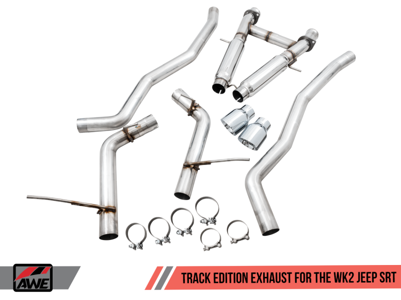 Load image into Gallery viewer, AWE Tuning 2020 Jeep Grand Cherokee SRT Track Edition Exhaust - Chrome Silver Tips
