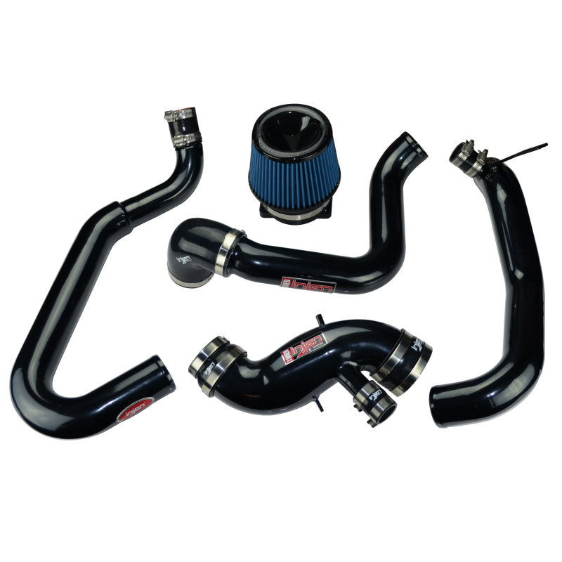 Load image into Gallery viewer, Injen 03-06 Evo 8/9/MR Cast Aluminum Intake System w/ Full Intercooler Piping Black Short Ram Intake
