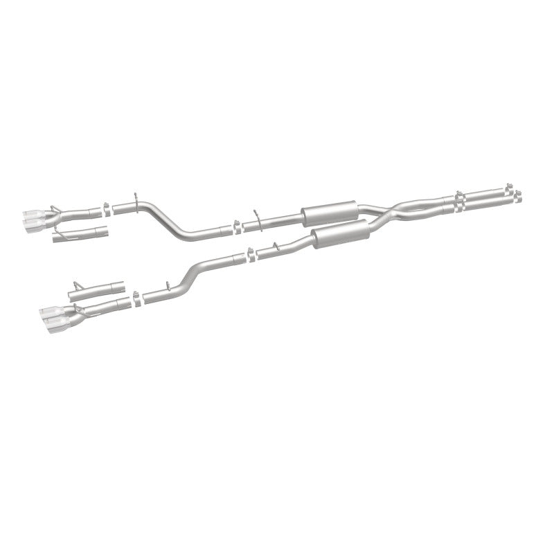Load image into Gallery viewer, MagnaFlow Cat-Back, SS, 2.5in, Quad Split Rear 3.5in Tip 2015 Dodge Challenger 3.6L V6
