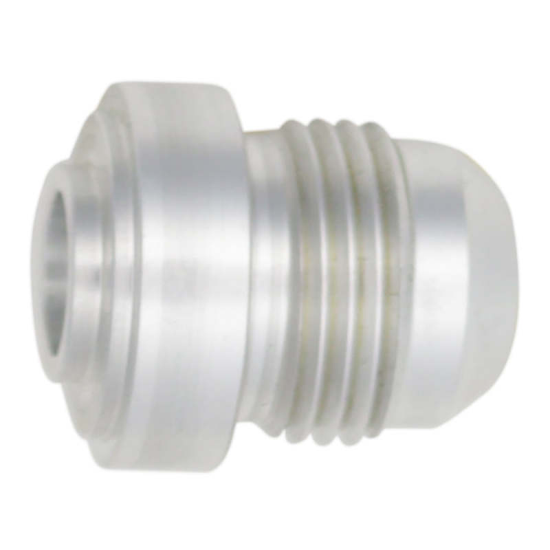 Load image into Gallery viewer, DeatschWerks 8AN Male Flare with Aluminum Weld On Fitting - Anodized Raw Aluminum
